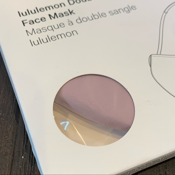 NWT lululemon Vintage Mauve Double Strap Face Mask - Picture 5 of 6